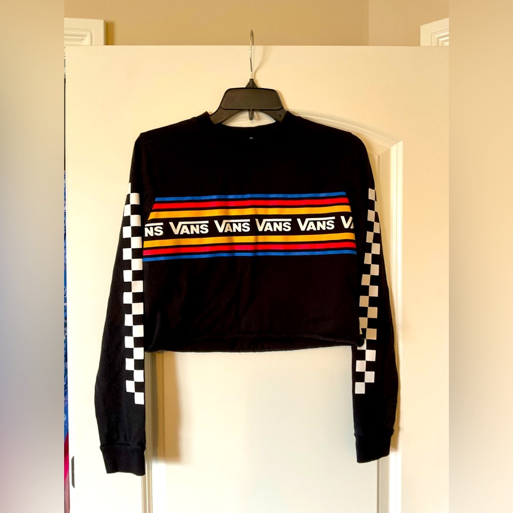Vintage vans crop top shirt